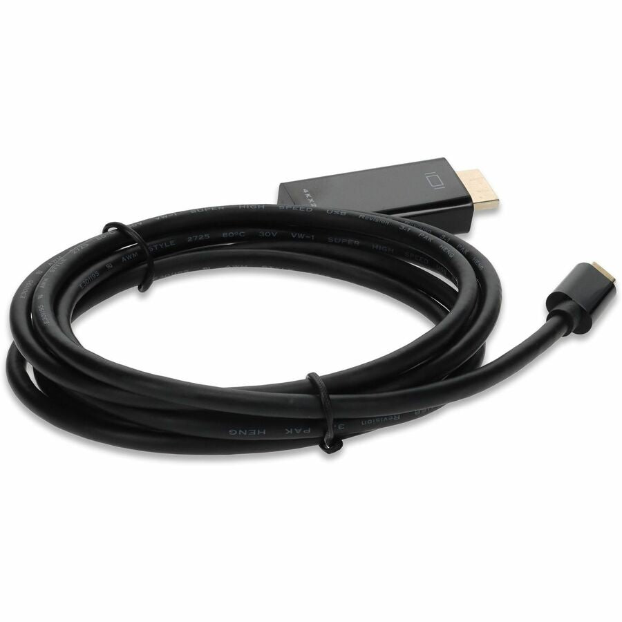 6ft (2m) USB-C 3.1 Male to HDMI Male Adapter Cable, Up to 4K 30Hz, Black USBC2H4MM6F-AA