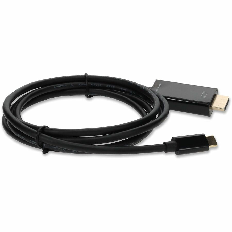 6ft (2m) USB-C 3.1 Male to HDMI Male Adapter Cable, Up to 4K 30Hz, Black USBC2H4MM6F-AA