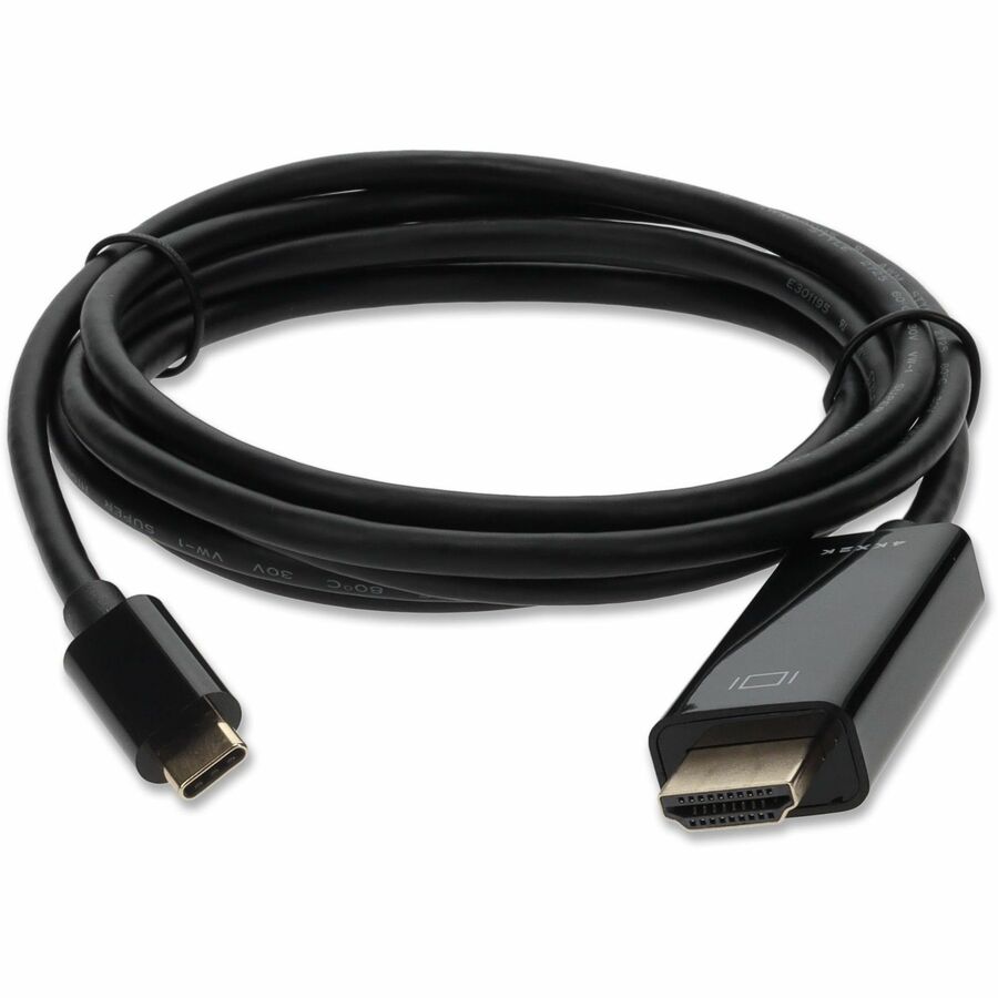 6ft (2m) USB-C 3.1 Male to HDMI Male Adapter Cable, Up to 4K 30Hz, Black USBC2H4MM6F-AA