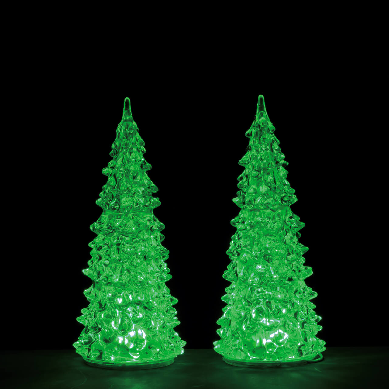 7 Inch Crystal Color changing Trees - Set of 2