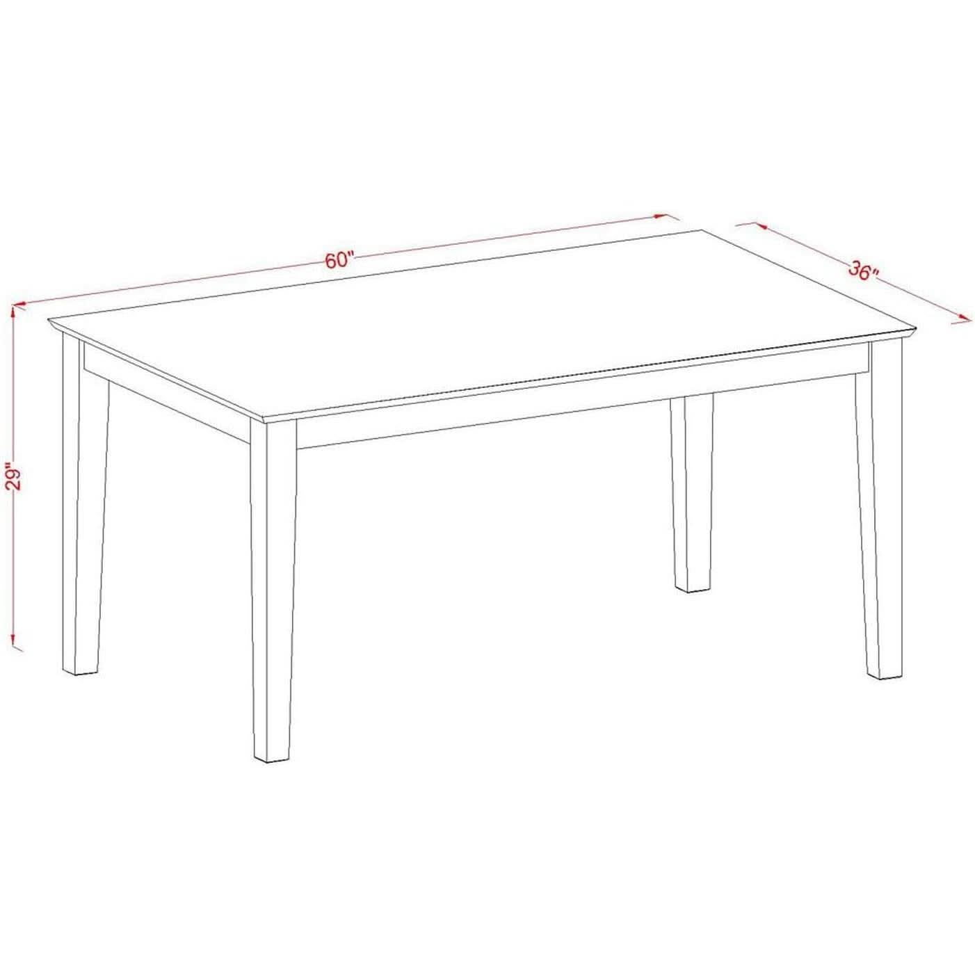 7 Piece Dining Table Set With 6 Chairs Modern Style
