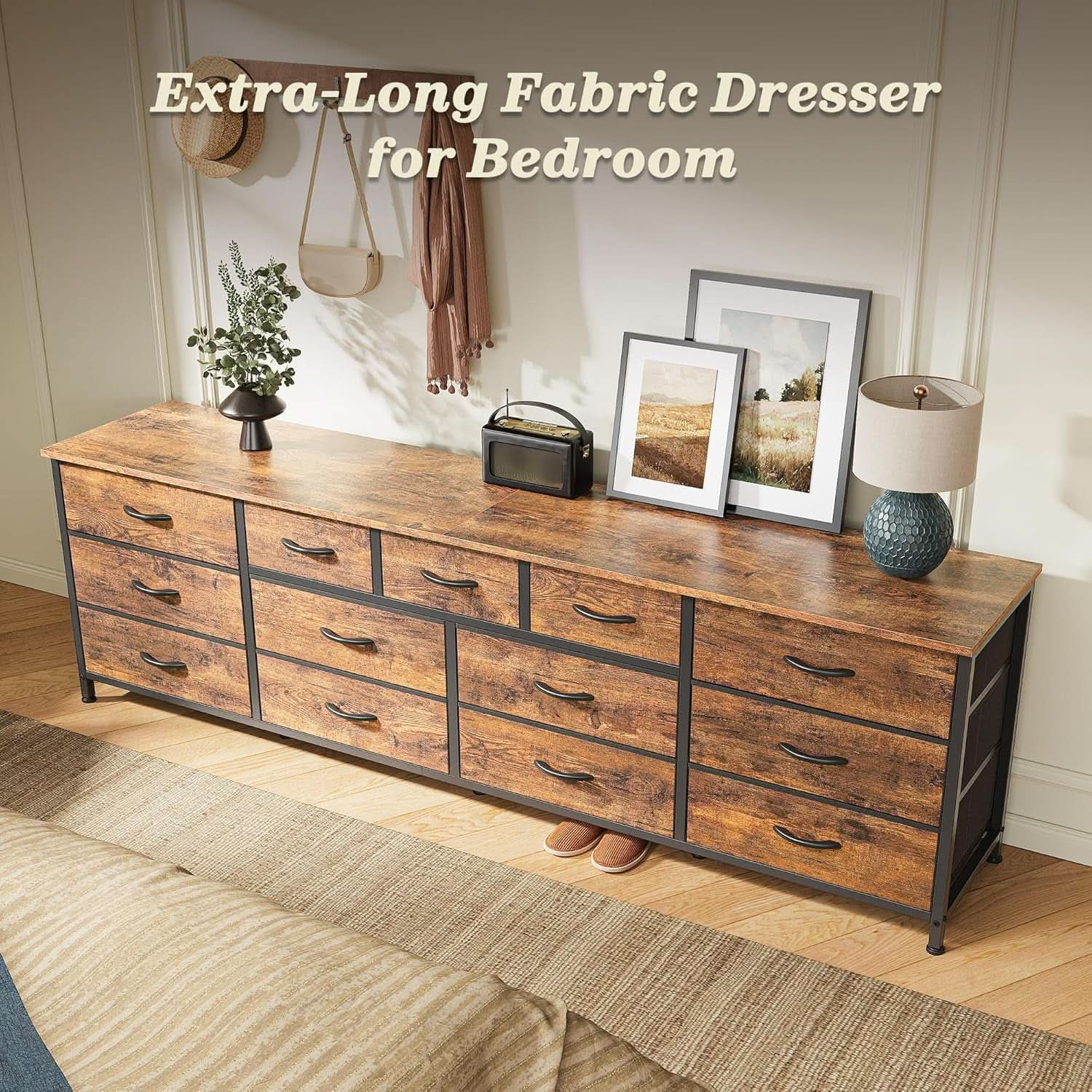 70 Inch Dresser TV Entertainment Center With Drawers