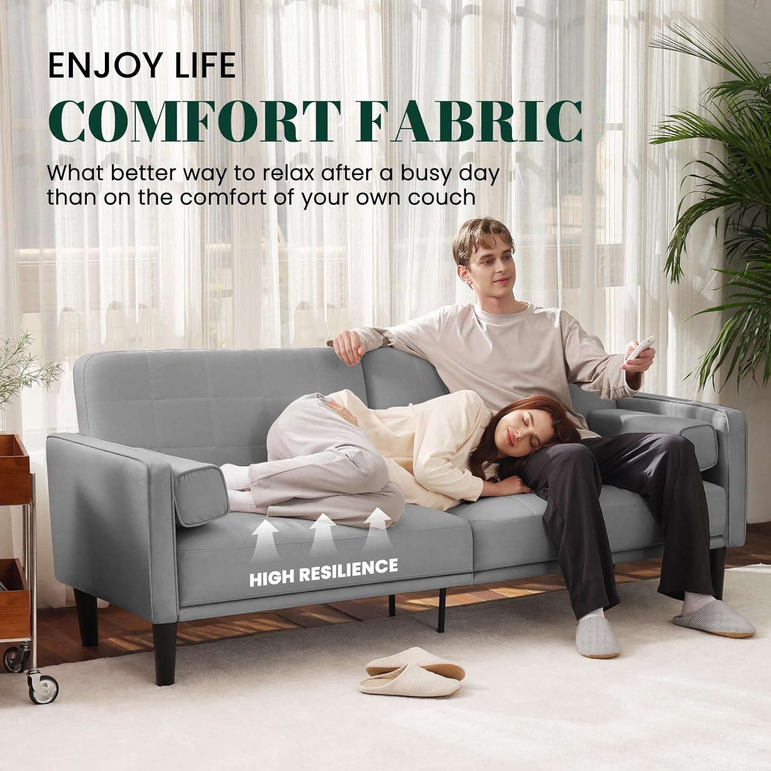 70 Inch Light Gray Recliner Loveseat With Removable Cover
