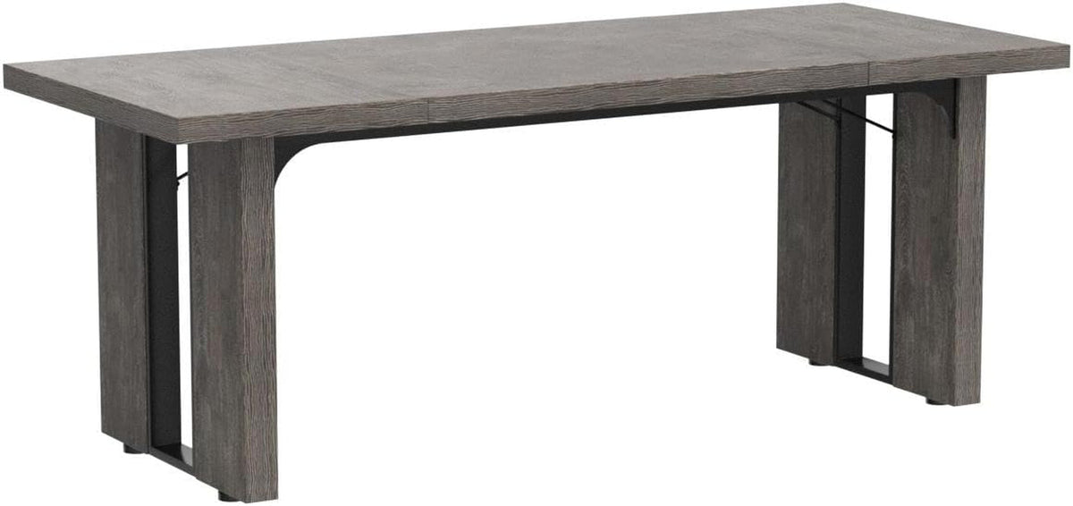 71 Inch Large Dining Table Rustic Farmhouse Style For 6 To 8