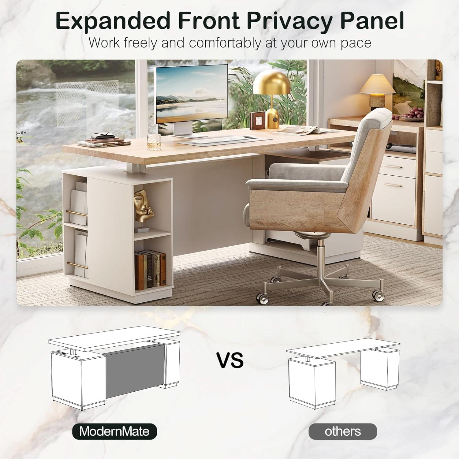 71 Inches Electric Height Adjustable Standing Desk