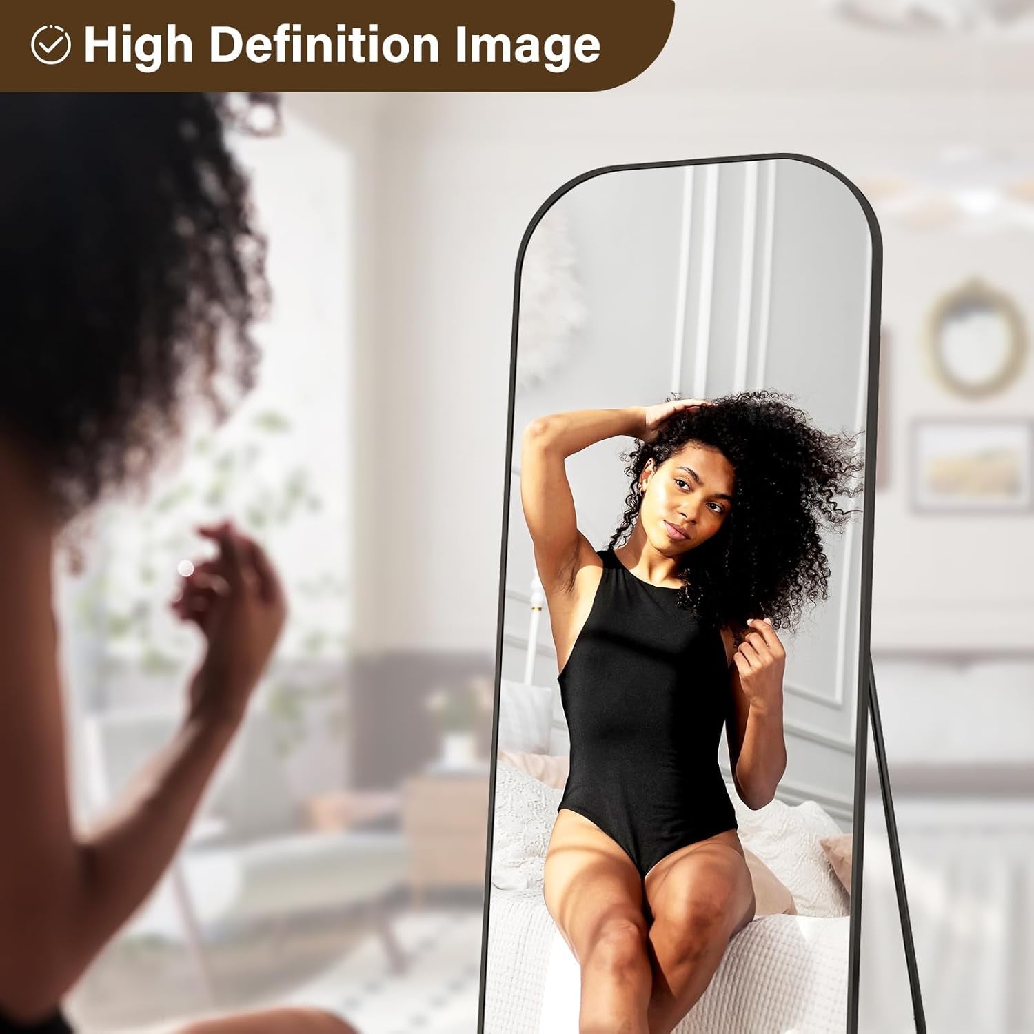71x28 Full Length Mirror With Stand For Home Decor