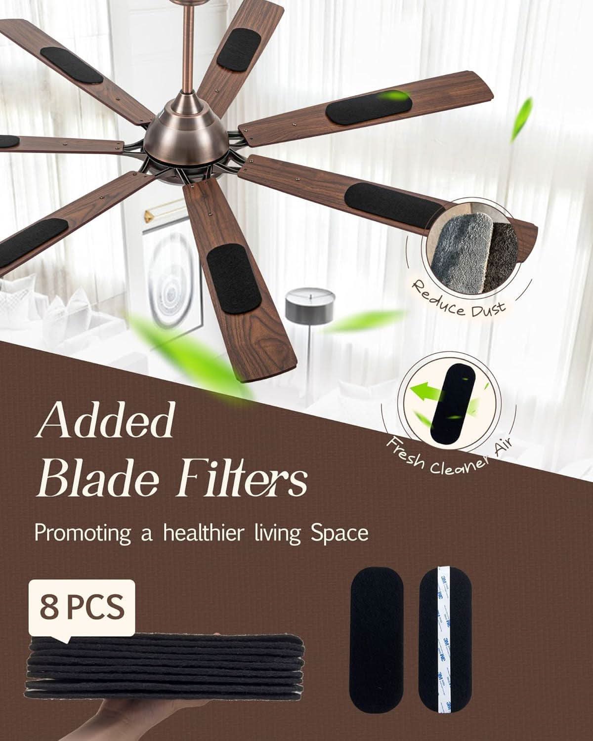 72 Inch Oil Rubbed Bronze Smart Outdoor Ceiling Fan