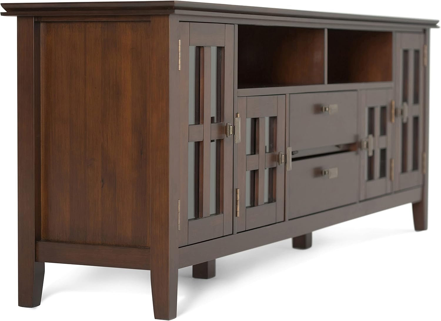 72 Inch Solid Wood TV Stand For 80 Inch TVs With Storage