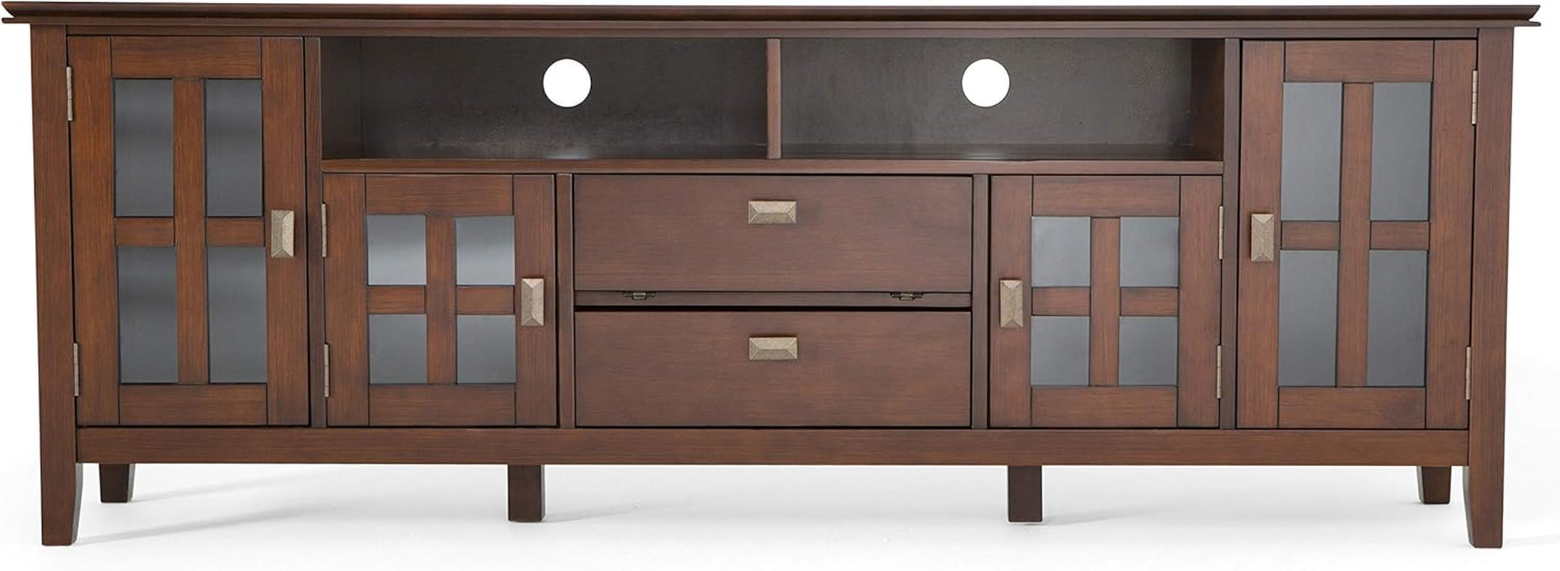 72 Inch Solid Wood TV Stand For 80 Inch TVs With Storage
