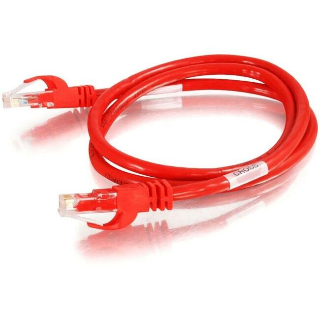 7Ft Cat6 Snagless Unshielded (Utp) Network Crossover Patch Cable - Red