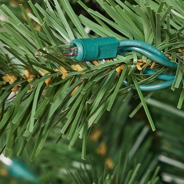 7.5-ft Monroe Spruce Pre-lit Slim Tree with Incandescent Lights