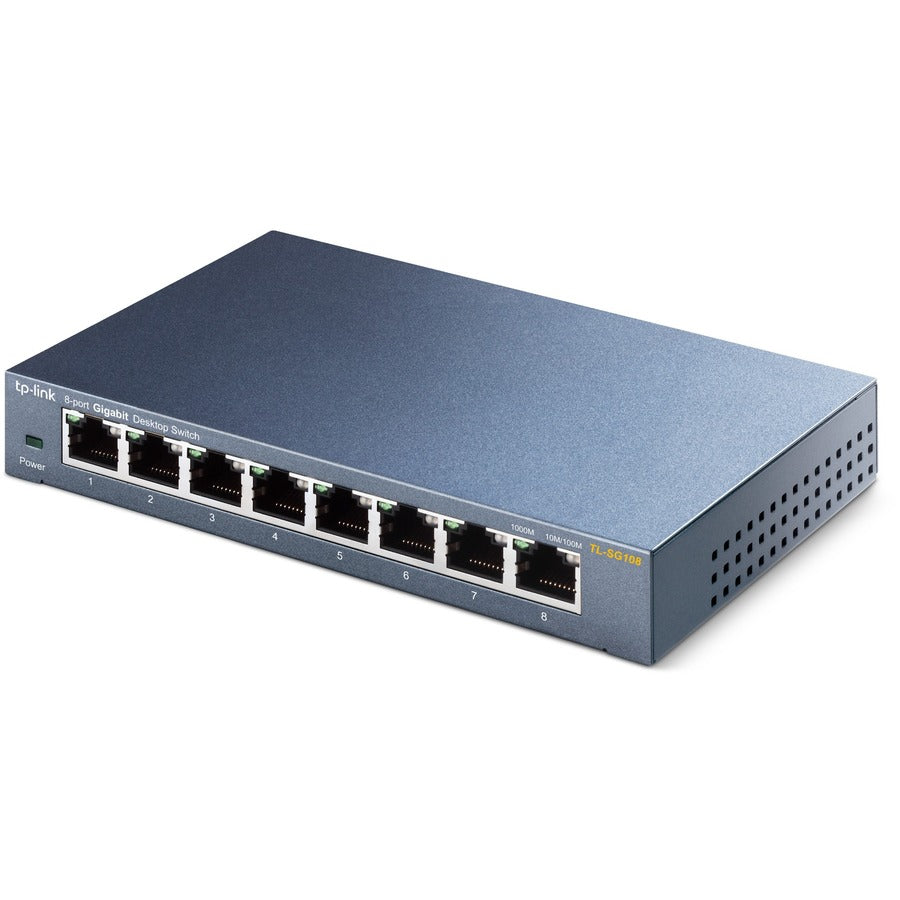8-Port Gigabit Desktop Switch - Unmanaged Metal Housing | TP-LINK TL-SG108