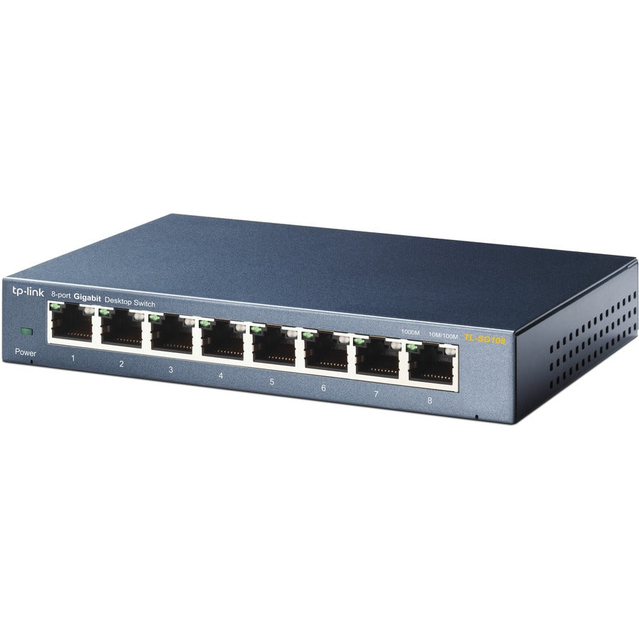 8-Port Gigabit Desktop Switch - Unmanaged Metal Housing | TP-LINK TL-SG108
