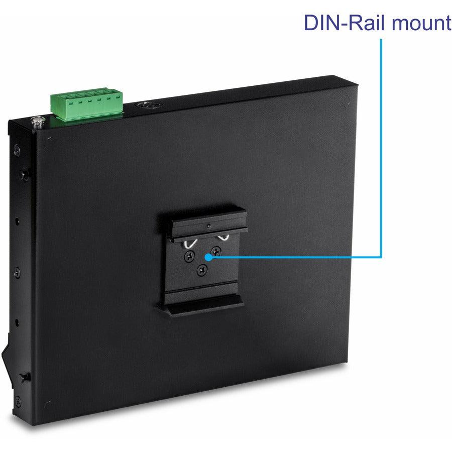 8-Port Industrial Gigabit PoE+ Wall-Mounted Front Access Switch TI-PG80F