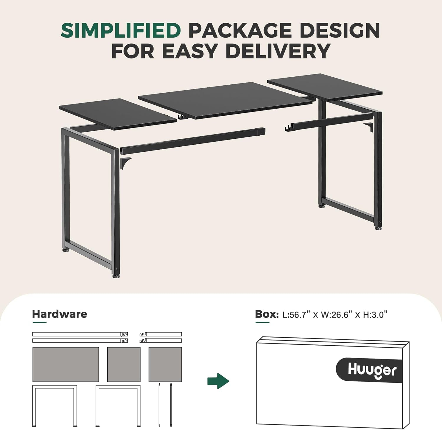 80 Inch Computer Desk With Storage Black Home Office