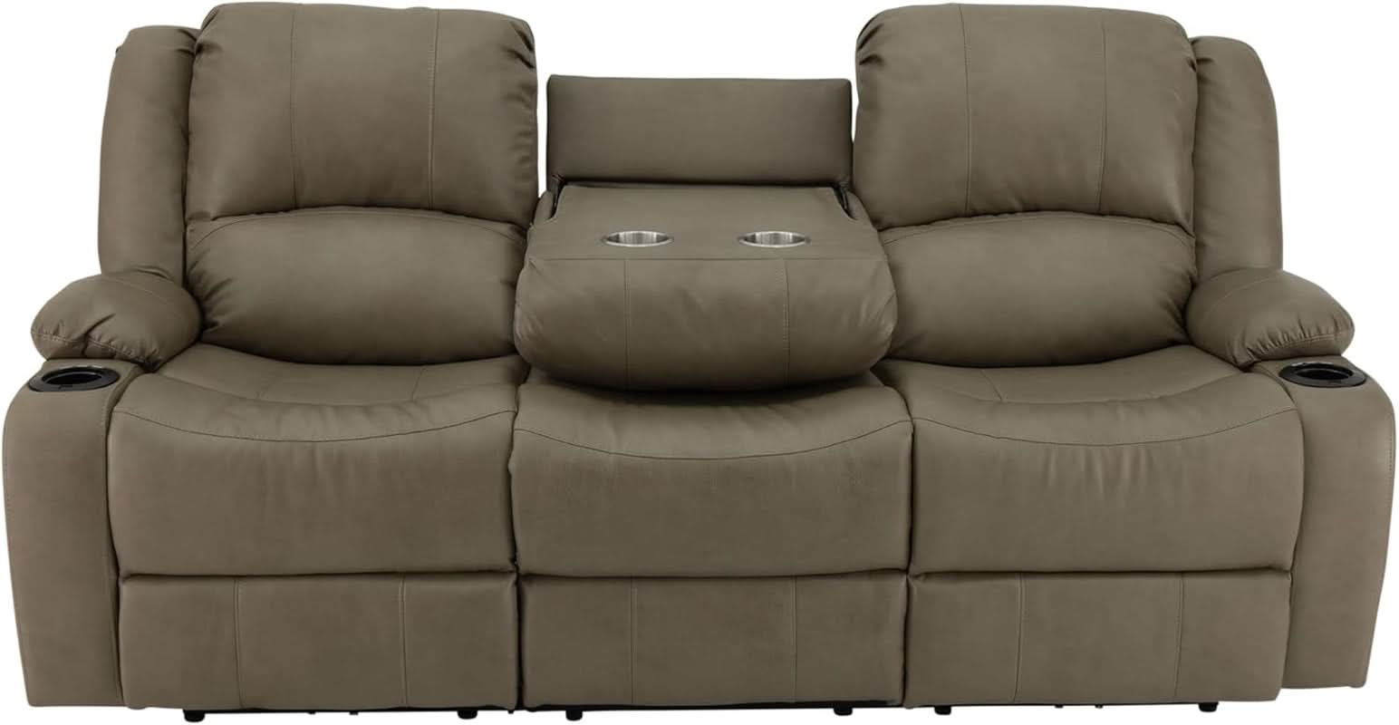 80 Inch Powered Triple Wall Hugger RV Recliner Sofa