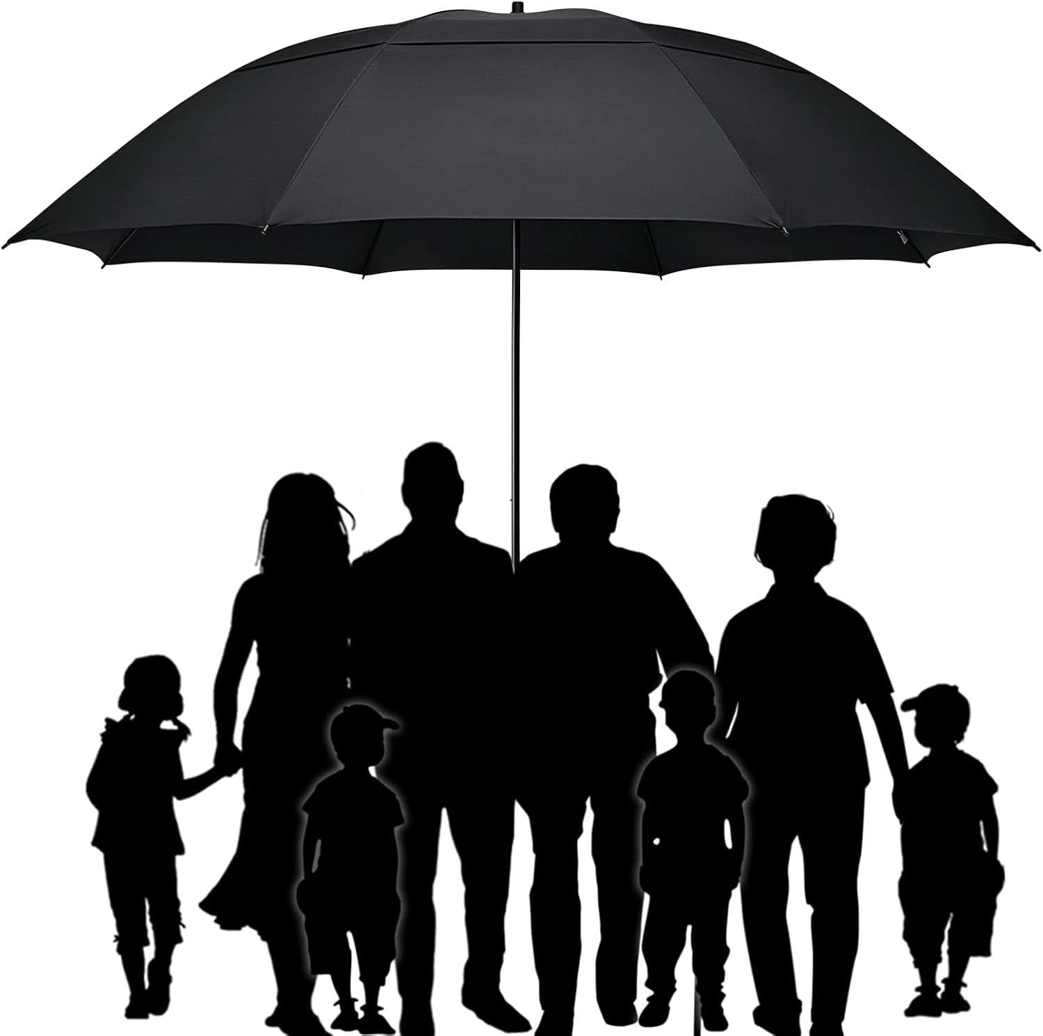 80 Inch Windproof Golf Umbrella For Family Outdoor Use