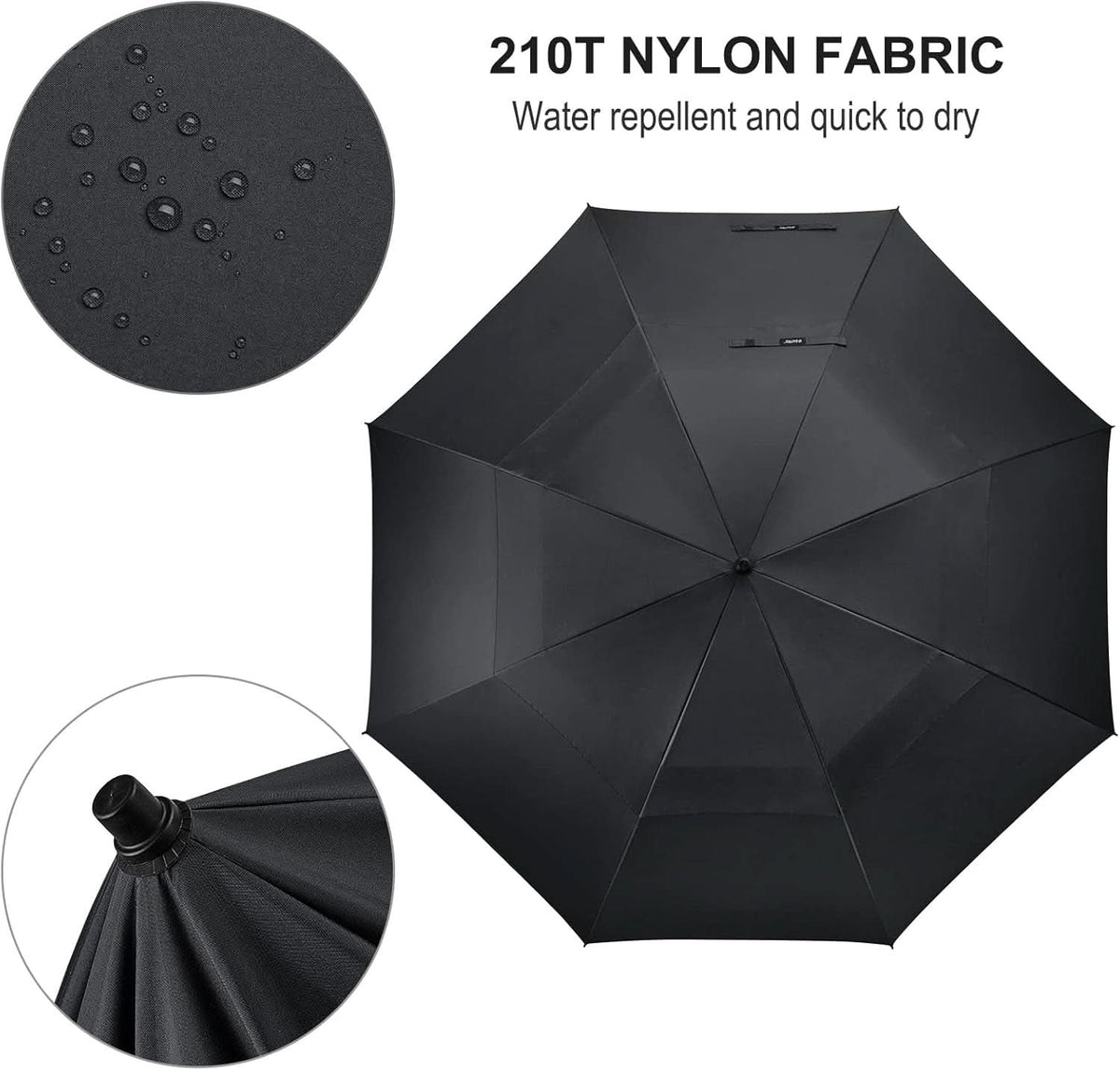80 Inch Windproof Golf Umbrella For Family Outdoor Use
