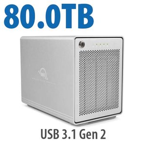 80.0TB OWC Mercury Elite Pro Quad RAID 5 Four-Drive HDD External Storage Solution