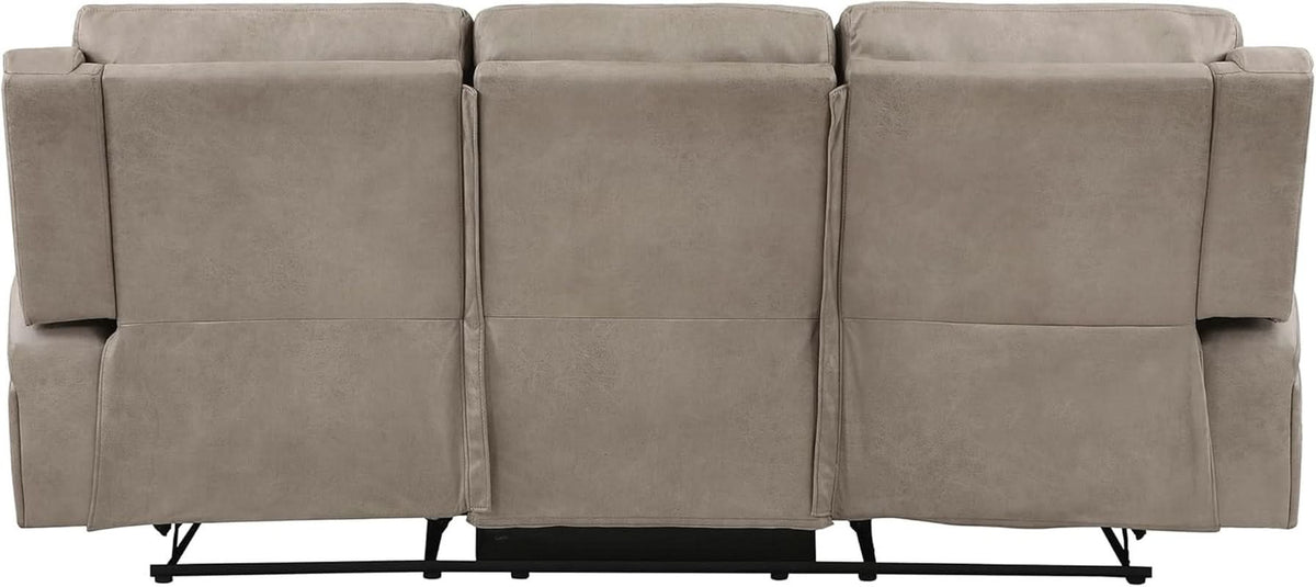 84.5 Inch Brown Recliner Couch Living Sofa Home Theater