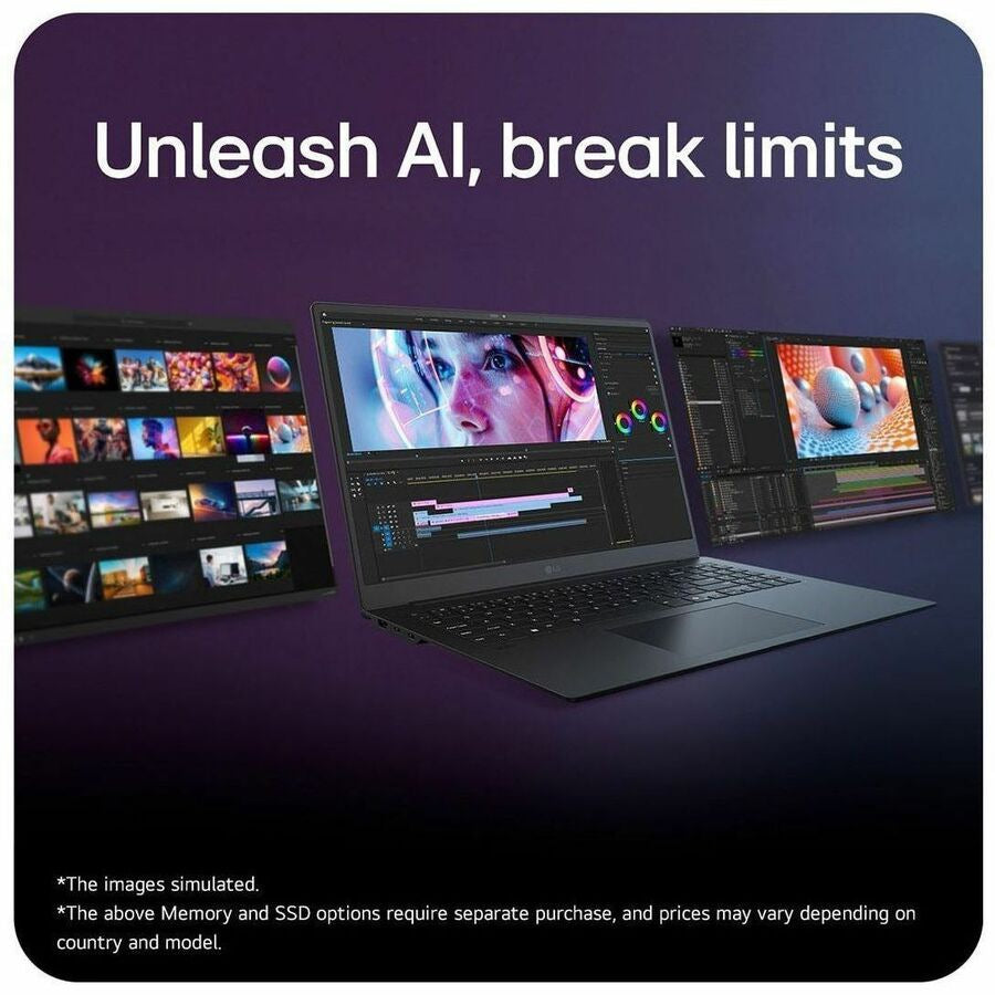 LG gram Pro 16Z90TP - 16" OLED Laptop, Intel Core Ultra 7