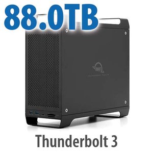 88.0TB (4x2.0TB U.2 NVMe SSD, 4x20.0TB HDD) ThunderBay Flex 8 Thunderbolt 3 Storage