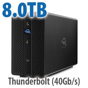 8.0TB OWC Gemini Ultra X2 - Thunderbolt (USB-C) Dock and Dual-Drive SSD RAID External