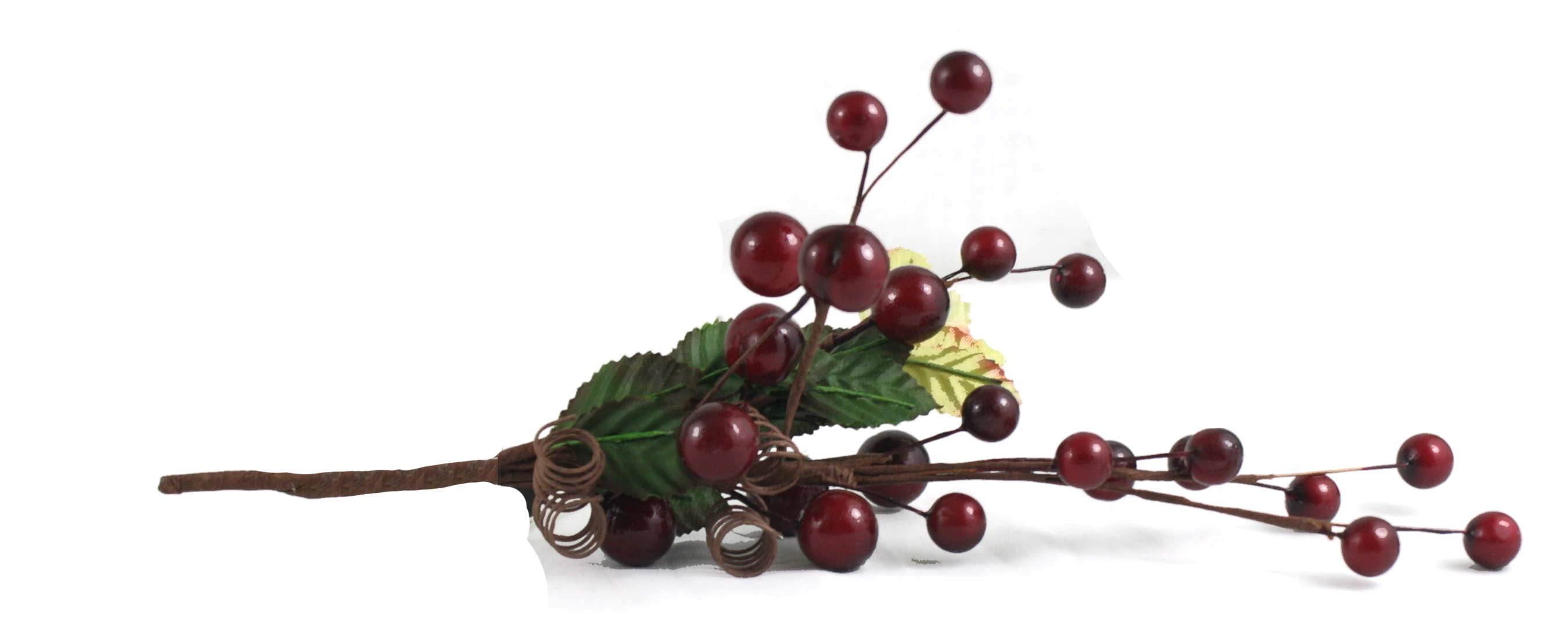9" Berry Spray - Burgundy
