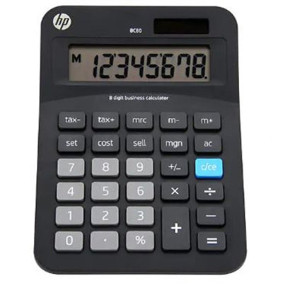 HP BC80 8-Digit Battery/Solar Powered Basic Calculator