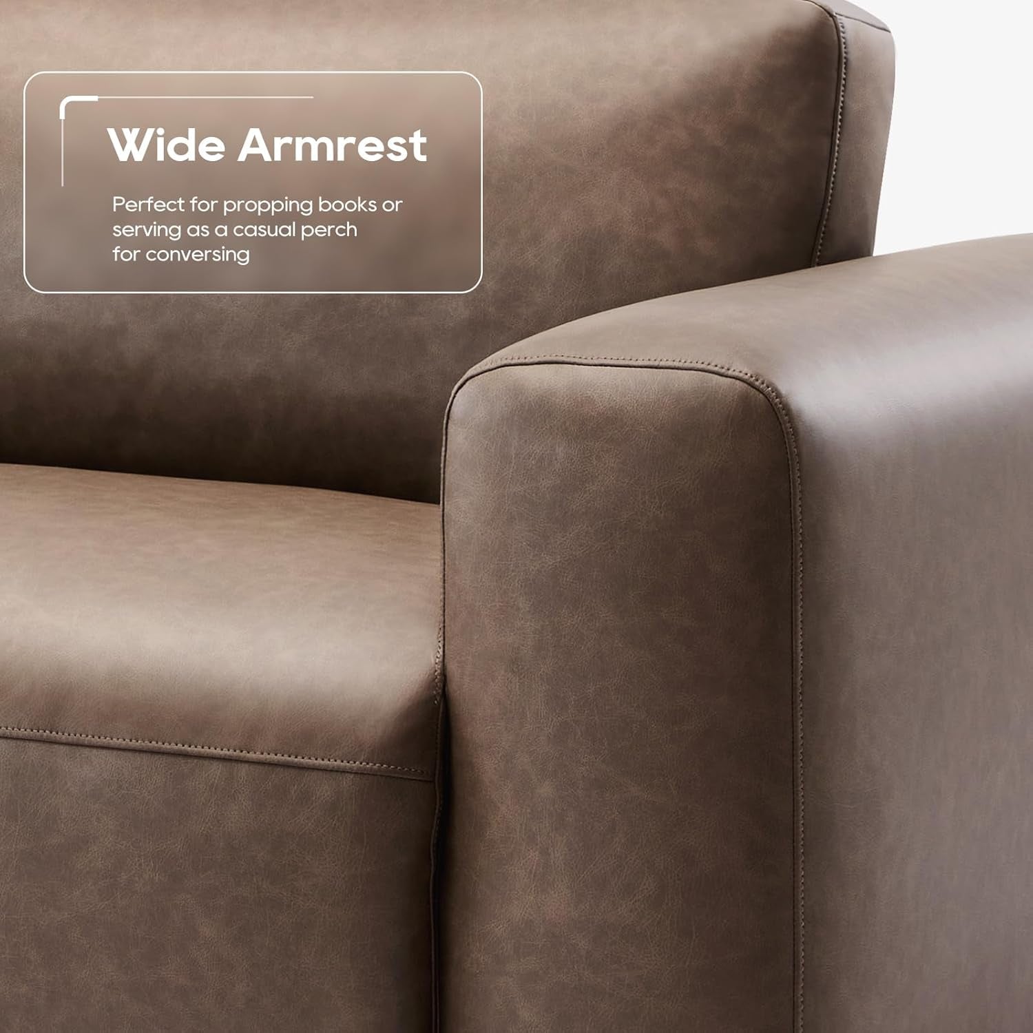 95 Inch Oversized Sofa With Extra Deep Seats Living Room