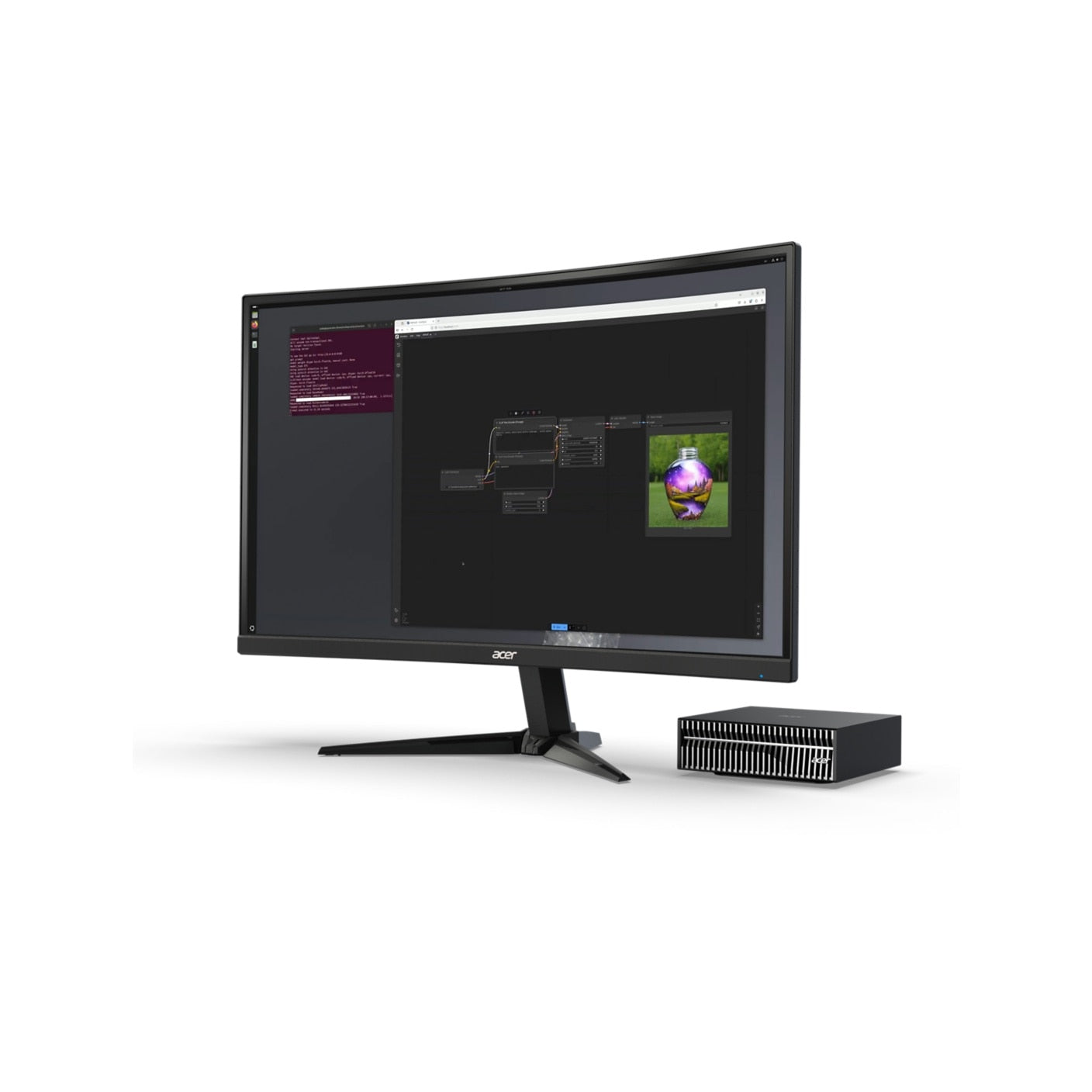 ACER GN100-UD11 NVIDIA DGX OS GB10 Grace Blackwell Arm 20-Core CPU