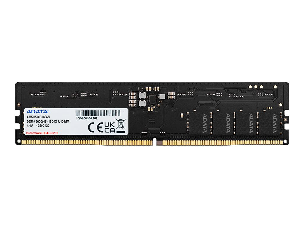 ADATA - DDR5 - kit - 32 GB - DIMM 288-pin - 5600 MHz / PC5-44800 - CL46 - 1.1 V - unbuffered - on-die ECC