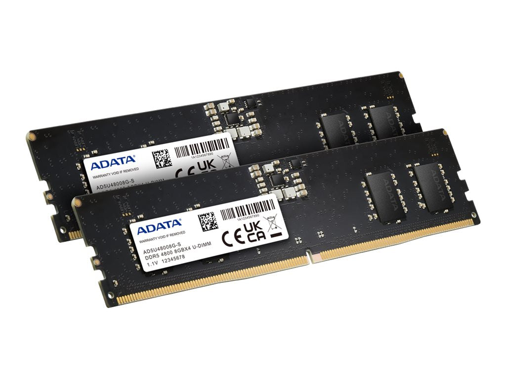 ADATA - DDR5 - kit - 64 GB: 2 x 32 GB - DIMM 288-pin - 4800 MHz / PC5-38400 - CL40 - 1.1 V - unbuffered - on-die ECC -