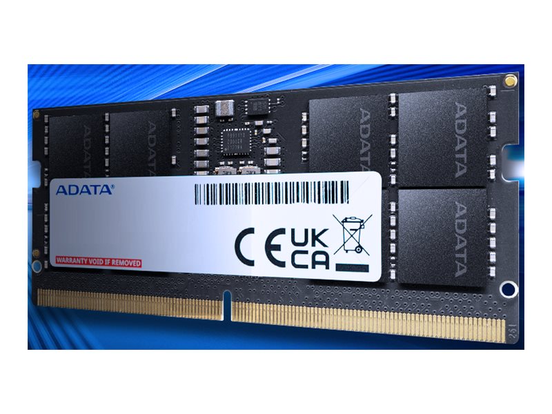 ADATA - DDR5 - module - 8 GB - SO-DIMM 262-pin - 5600 MHz / PC5-44800 - CL46 - 1.1 V - on-die ECC