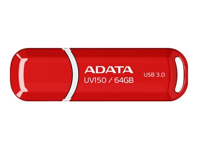 ADATA DashDrive UV150 - USB flash drive - 64 GB - USB 3.0 - red