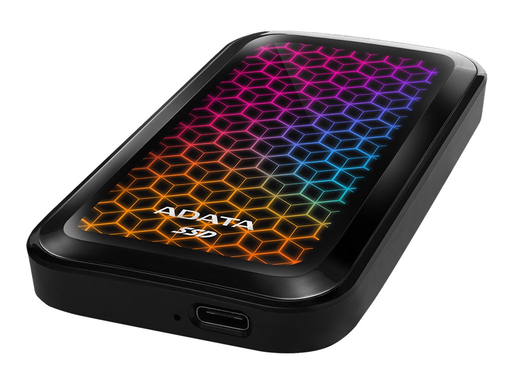 ADATA SE770G - SSD - 512 GB - external (portable) - USB 3.2 Gen 2 (USB-C connector) - black