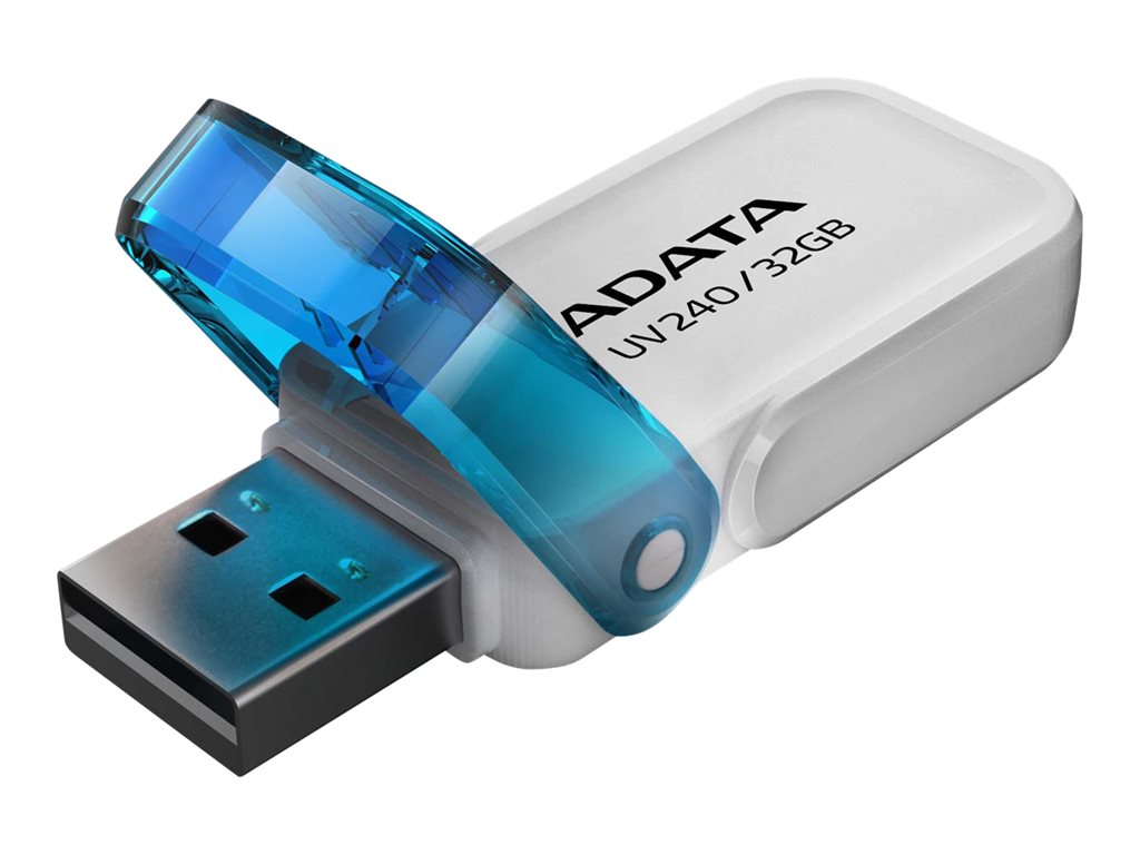 ADATA UV240 - USB flash drive - 32 GB - USB 2.0 - white