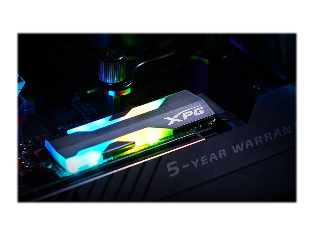 ADATA XPG Spectrix S20G RGB - SSD - 1 TB - internal - M.2 2280 - PCIe 3.0 x4 (NVMe) - 256-bit AES - integrated heatsink