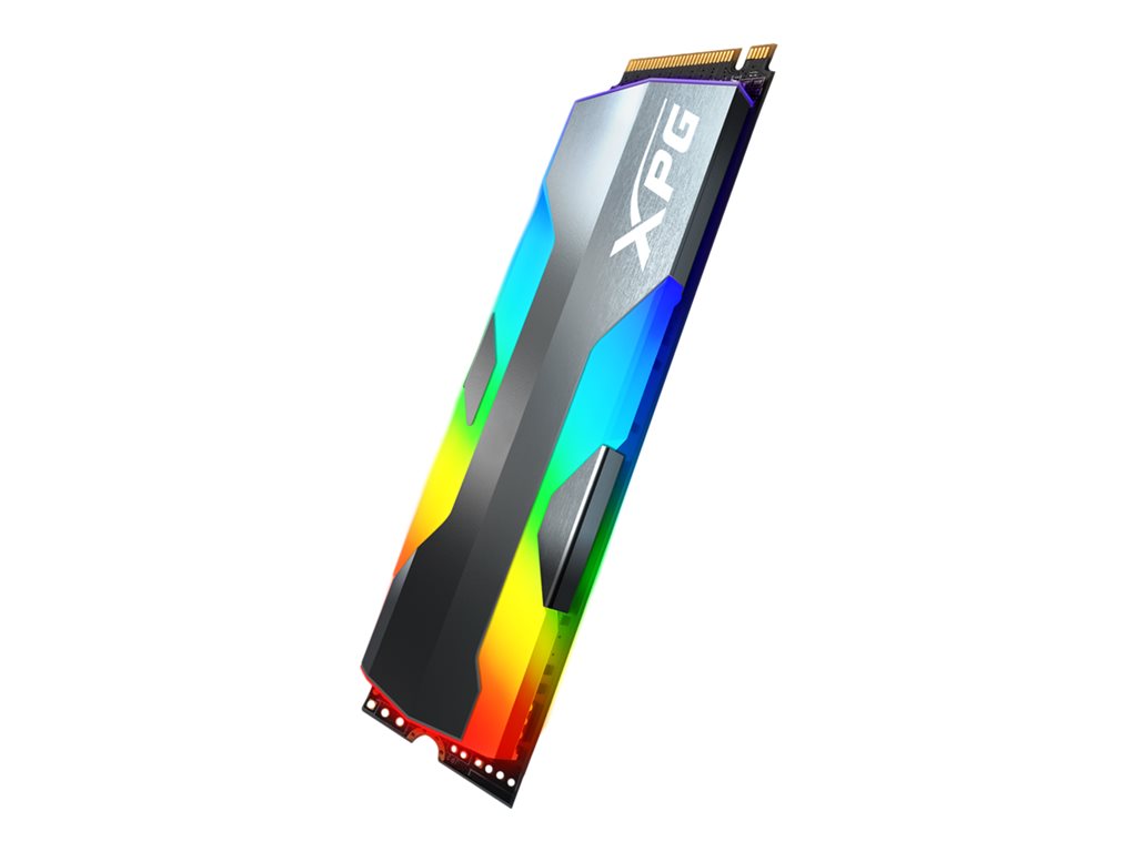 ADATA XPG Spectrix S20G RGB - SSD - 500 GB - internal - M.2 2280 - PCIe 3.0 x4 (NVMe) - 256-bit AES - integrated