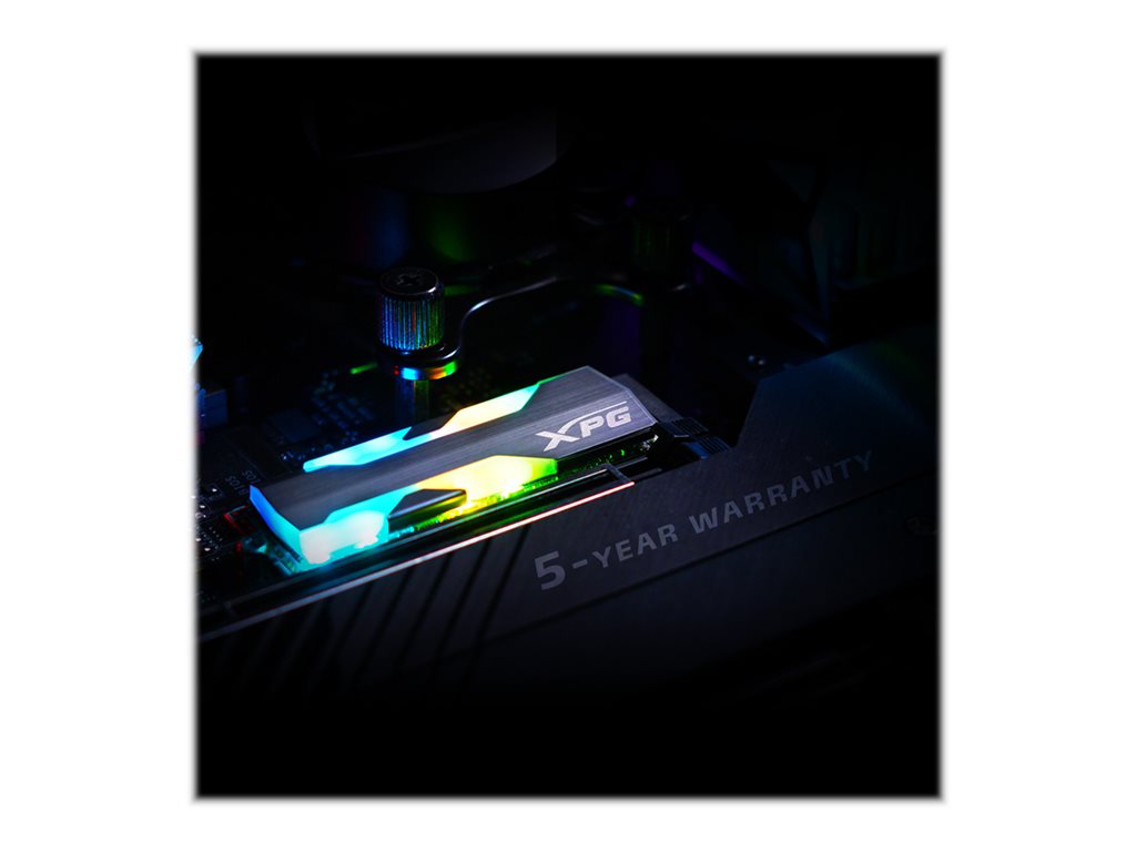 ADATA XPG Spectrix S20G RGB - SSD - 500 GB - internal - M.2 2280 - PCIe 3.0 x4 (NVMe) - 256-bit AES - integrated