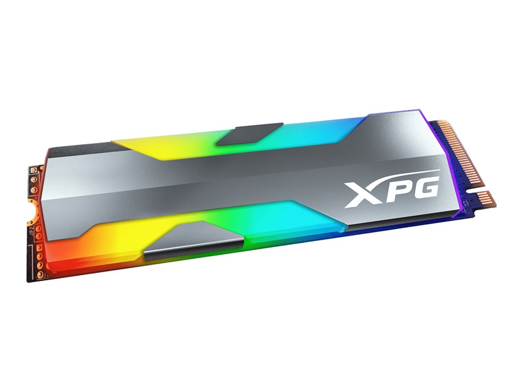 ADATA XPG Spectrix S20G RGB - SSD - 500 GB - internal - M.2 2280 - PCIe 3.0 x4 (NVMe) - 256-bit AES - integrated