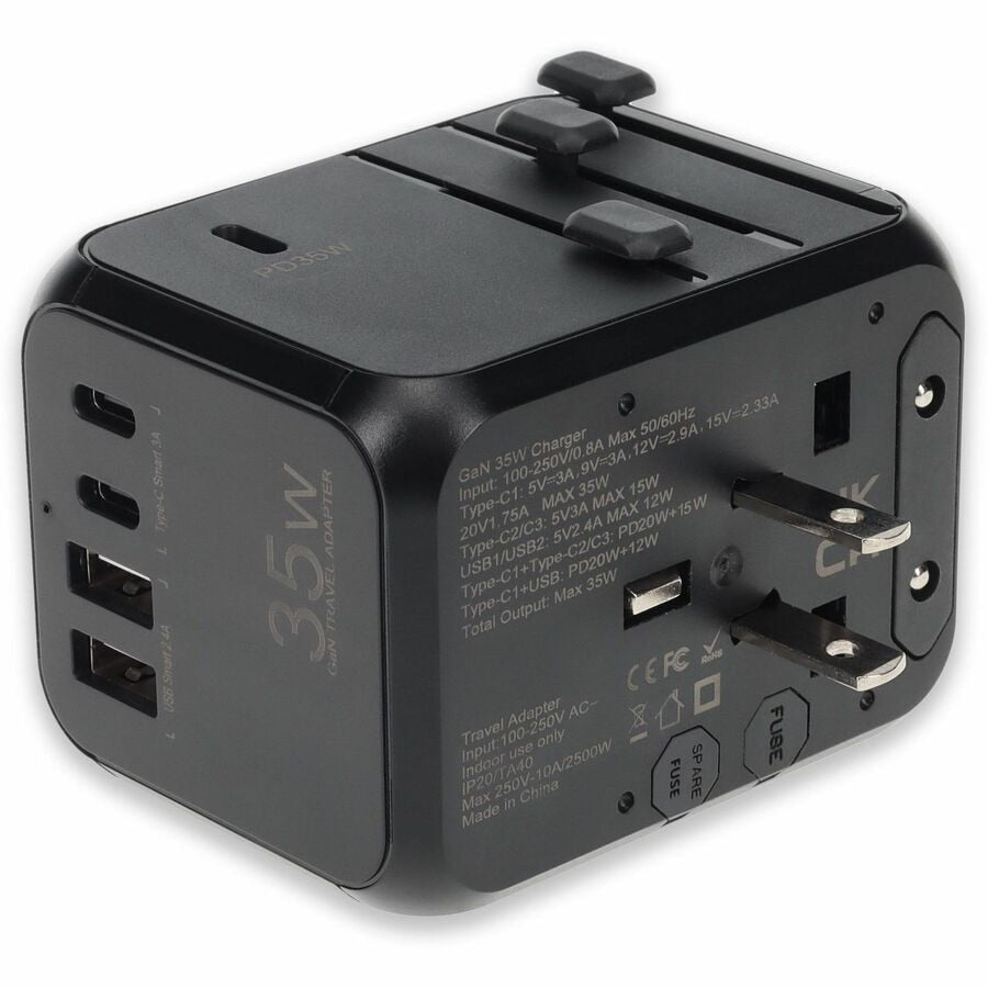 ADD-ON Travel Wall Plug 35W 2xUSB-C 3xUSB-A Multi-Port Charger