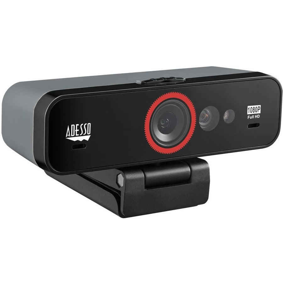 ADESSO CYBERTRACKF1 1080P HD USB Webcam with Privacy Shutter