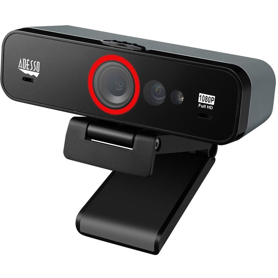 ADESSO CYBERTRACKF1 1080P HD USB Webcam with Privacy Shutter