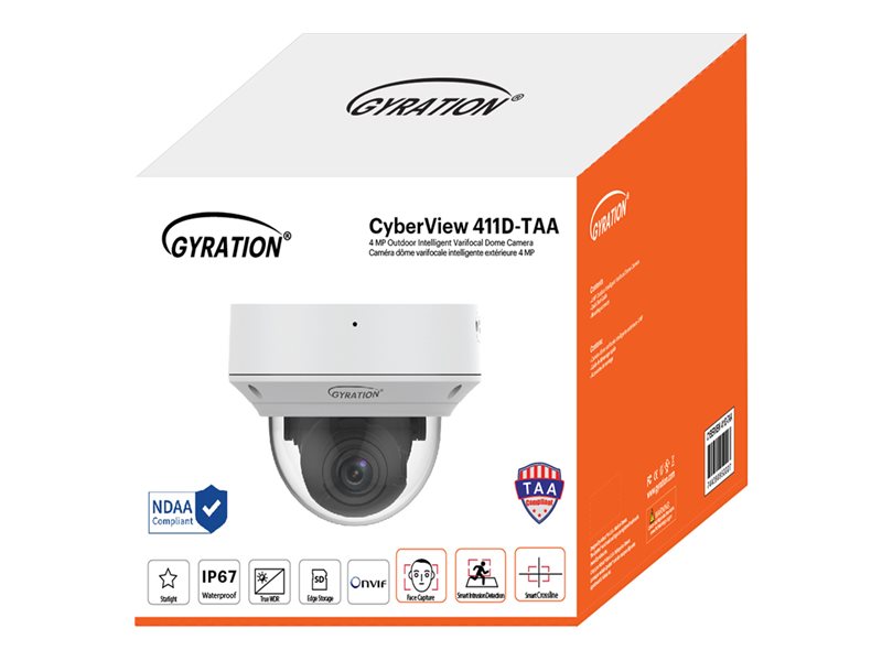 ADESSO CYBERVIEW411D-TAA 4MP Security Camera with Motorized Zoom & PoE
