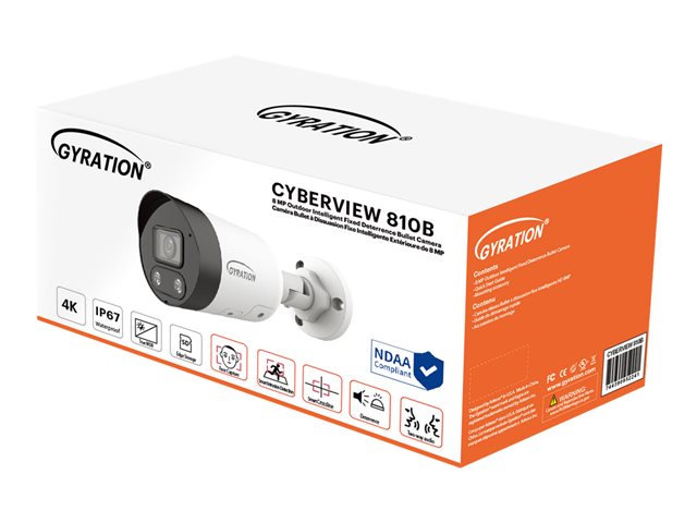 ADESSO CYBERVIEW810B 8MP 1/2.7" CMOS Security Camera with ICR & PoE
