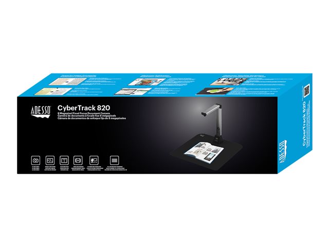 ADESSO Cybertrack 820 Fixed-Focus Document Camera for Professionals