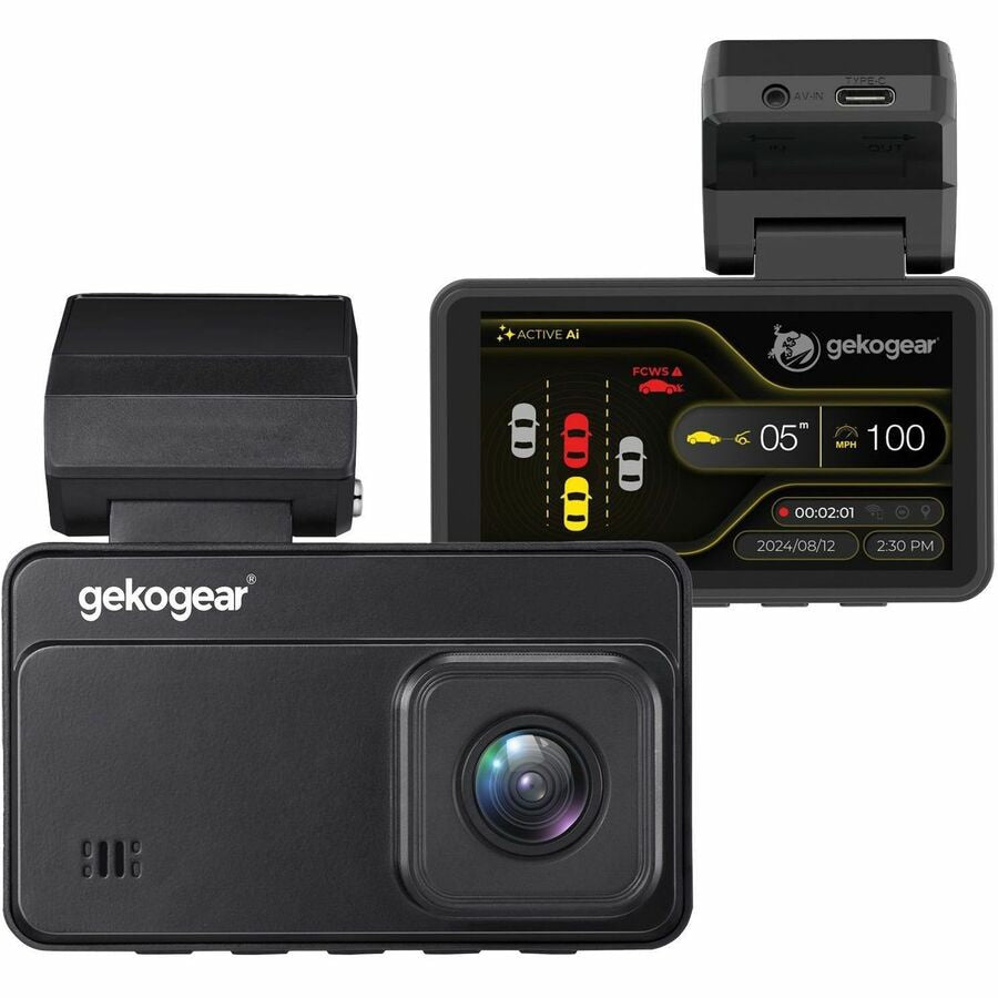 ADESSO Orbit ORBITD220 Dual-Channel Dashcam with OrbitVision AI Safety Alerts