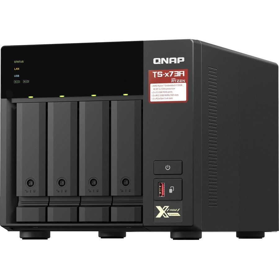 AMD Ryzen 4-Bay NAS - QNAP TS-473A-8G-US with 2.5GbE PCIe Expansion | QNAP
