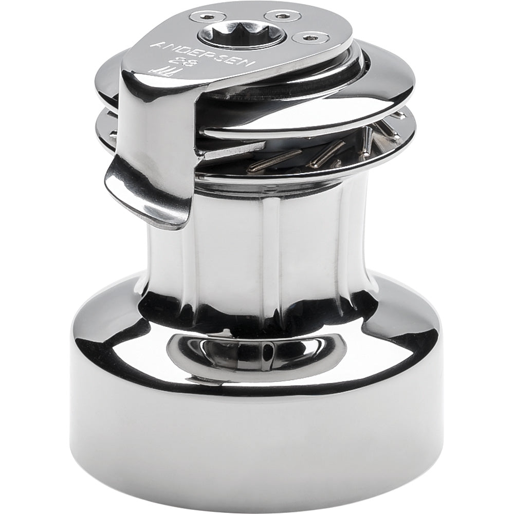 ANDERSEN 28 ST FS - 2-Speed Self-Tailing Manual Winch - Full Stainless Steel